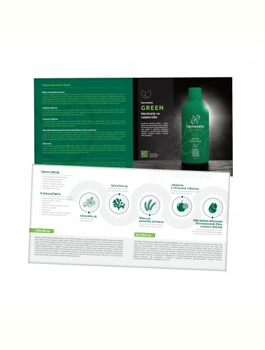 EN Leaflet 10 pcs: Harmonelo Green (English)